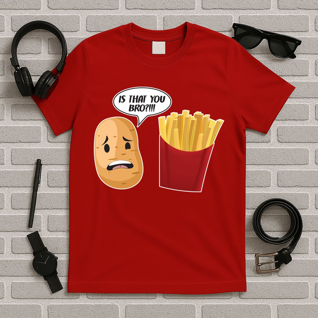 Is That You Bro Funny French Fries T-Shirt