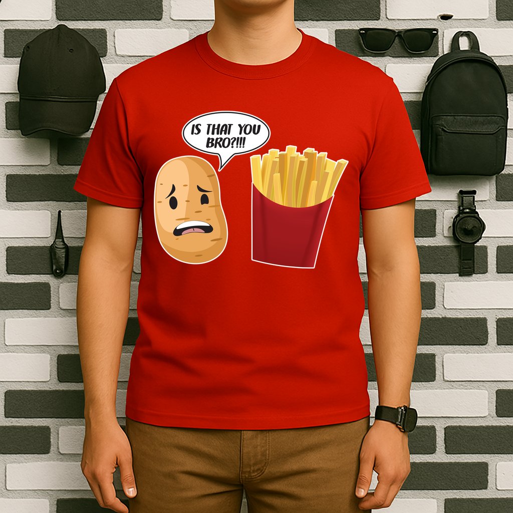 Is That You Bro Funny French Fries T-Shirt