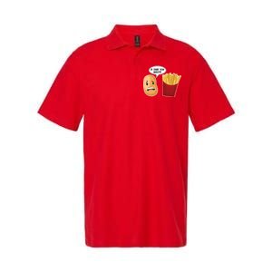 Is That You Bro Funny French Fries Softstyle Adult Sport Polo