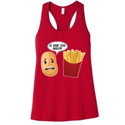 Is That You Bro Funny French Fries Womens Tank Top