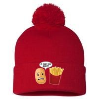 Is That You Bro Funny French Fries Pom Pom 12in Knit Beanie