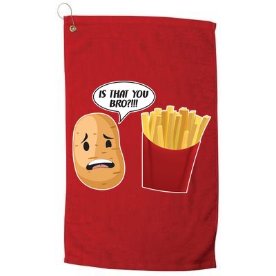 Is That You Bro Funny French Fries Golf Towel
