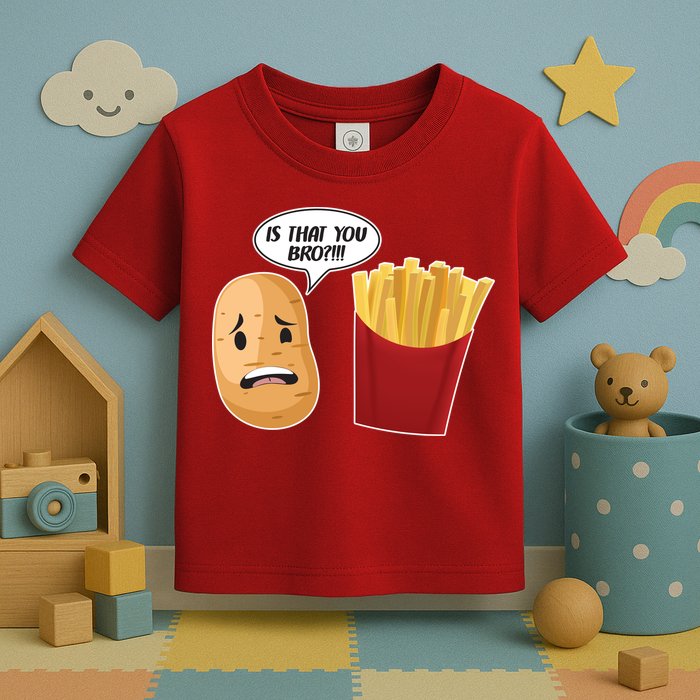 Is That You Bro Funny French Fries Toddler T-Shirt