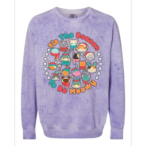 Is The Season To Be Meowy Colorblast Crewneck Sweatshirt