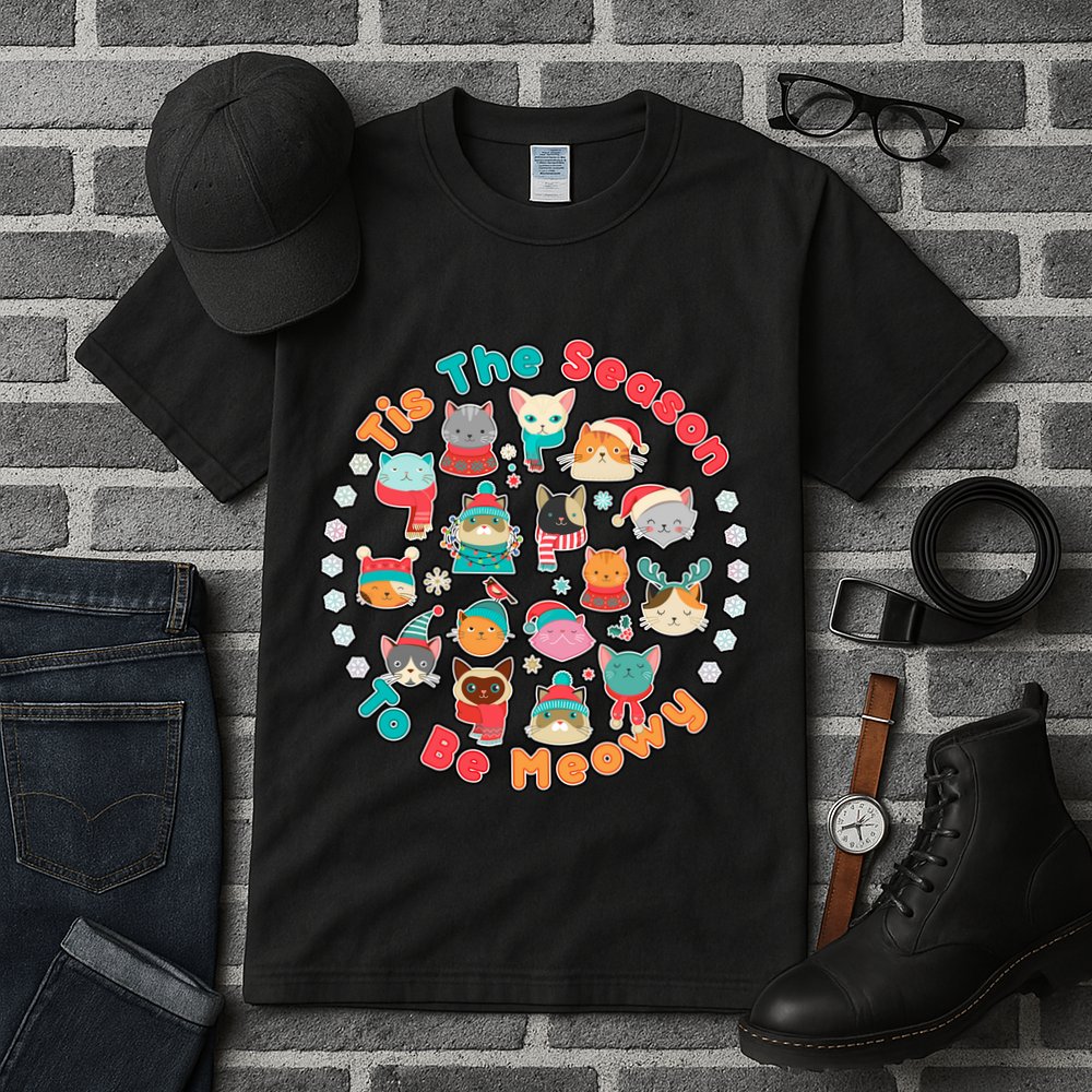 Is The Season To Be Meowy Tall T-Shirt