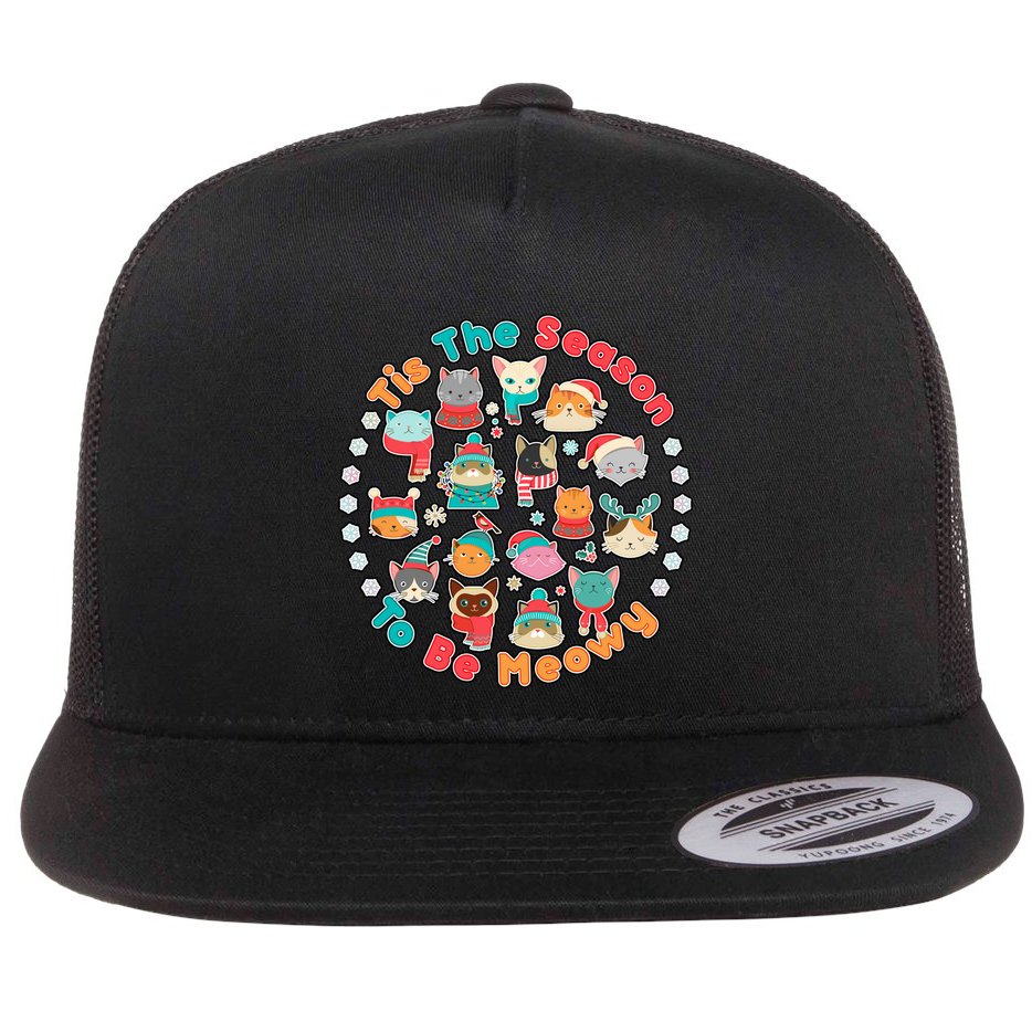 Is The Season To Be Meowy Flat Bill Trucker Hat