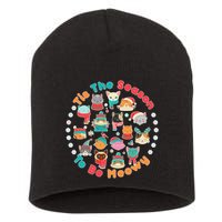 Is The Season To Be Meowy Short Acrylic Beanie