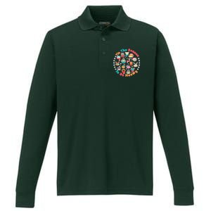 Is The Season To Be Meowy Performance Long Sleeve Polo