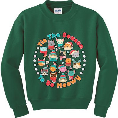 Is The Season To Be Meowy Kids Sweatshirt