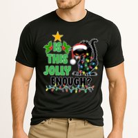 Is This Jolly Enough Funny Christmas Cat Cooling Performance Crew T-Shirt