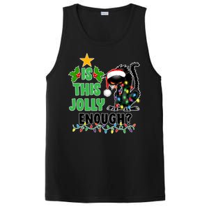 Is This Jolly Enough Funny Christmas Cat PosiCharge Competitor Tank