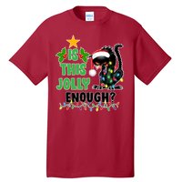 Is This Jolly Enough Funny Christmas Cat Tall T-Shirt