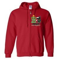 Is This Jolly Enough Funny Christmas Cat Full Zip Hoodie