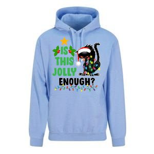 Is This Jolly Enough Funny Christmas Cat Unisex Surf Hoodie