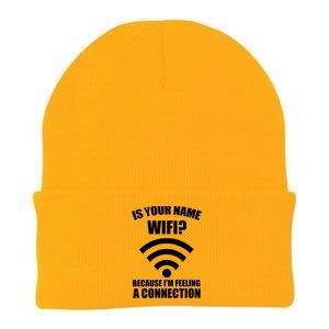 Is Your Name Wifi Because I'm Feeling A Connection Knit Cap Winter Beanie