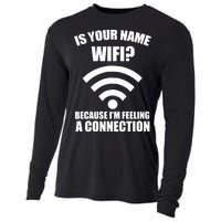 Is Your Name Wifi Because I'm Feeling A Connection Cooling Performance Long Sleeve Crew