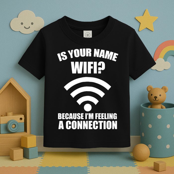 Is Your Name Wifi Because I'm Feeling A Connection Toddler T-Shirt
