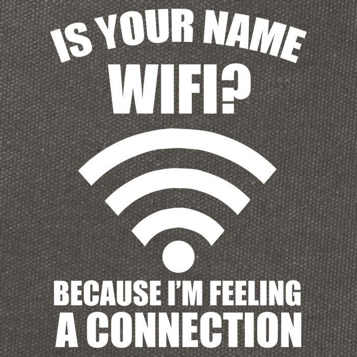 Is Your Name Wifi Because I'm Feeling A Connection Cotton Canvas Backpack