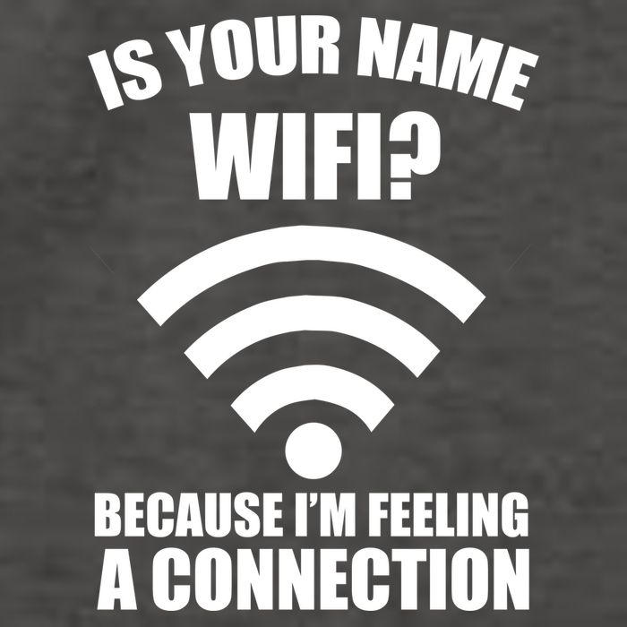 Is Your Name Wifi Because I'm Feeling A Connection Vector Backpack