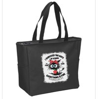 I Survived 100 Days Of School Its Fine Counselor Bleached Zip Tote Bag