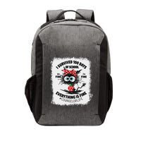 I Survived 100 Days Of School Its Fine Counselor Bleached Vector Backpack