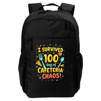 I Survived 100 Days Of School Cafeteria Chaos Lunch Lady Daily Commute Backpack