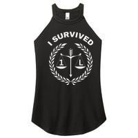 I Survived 1l Law School Student Attorney Lawyer Lawyers 1st Women’s Perfect Tri Rocker Tank