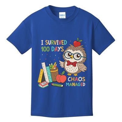 I Survived 100 Days Chaos Managed Kids T-Shirt