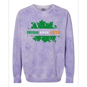 Irish Since 1979 41st Birthday Colorblast Crewneck Sweatshirt