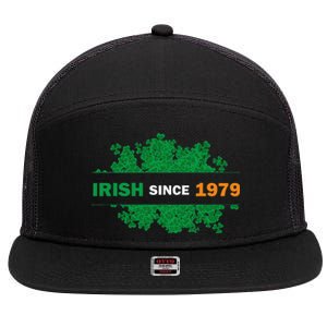 Irish Since 1979 41st Birthday 7 Panel Mesh Trucker Snapback Hat