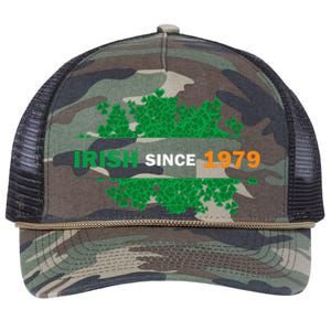 Irish Since 1979 41st Birthday Retro Rope Trucker Hat Cap