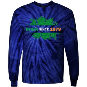 Irish Since 1979 41st Birthday Tie-Dye Long Sleeve Shirt