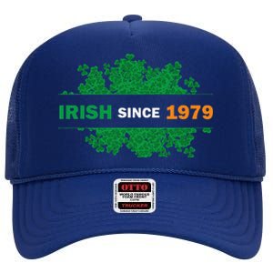 Irish Since 1979 41st Birthday High Crown Mesh Back Trucker Hat