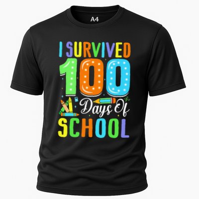 I Survived 100th Days Of School 100 Days Of School Teacher Gift Performance Shirt