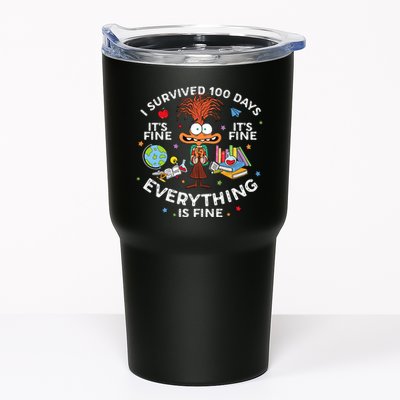 I Survived 100 Days Of School ItS Fine Everything Is Fine Tumbler