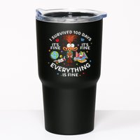 I Survived 100 Days Of School ItS Fine Everything Is Fine Tumbler