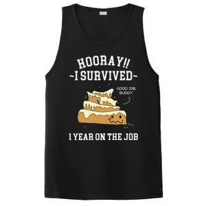 I Survived 1 Year On The Job 1 Year Of Service Employee PosiCharge Competitor Tank