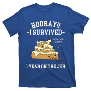 I Survived 1 Year On The Job 1 Year Of Service Employee T-Shirt