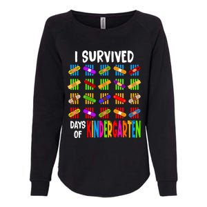 I Survived 100 Days Of Kindergarten Teacher 100th Day Gift Womens California Wash Sweatshirt