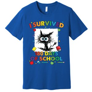 I Survived 180 Days Of School Funny Last Day Of School Premium T-Shirt