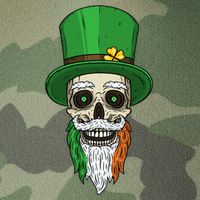 Irish Bearded Skull Legacy Tie Dye Trucker Hat