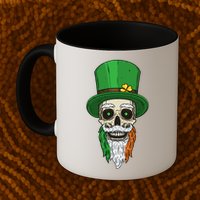 Irish Bearded Skull Mug