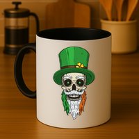 Irish Bearded Skull Mug
