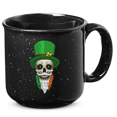 Irish Bearded Skull 15oz Campfire Ceramic Mug