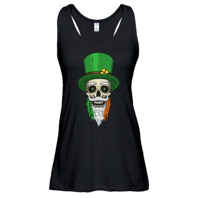 Irish Bearded Skull Ladies Essential Flowy Tank