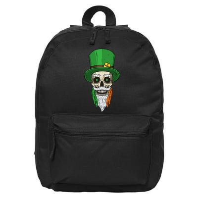 Irish Bearded Skull 16 in Basic Backpack