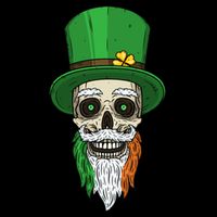 Irish Bearded Skull 16 in Basic Backpack