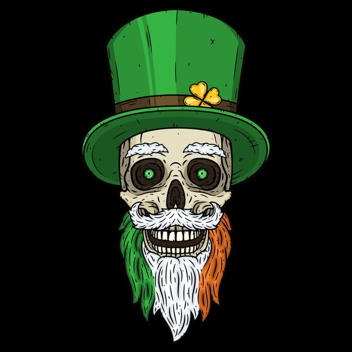 Irish Bearded Skull 16 in Basic Backpack