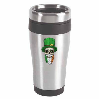 Irish Bearded Skull 16oz Travel Tumbler