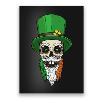 Irish Bearded Skull Poster
